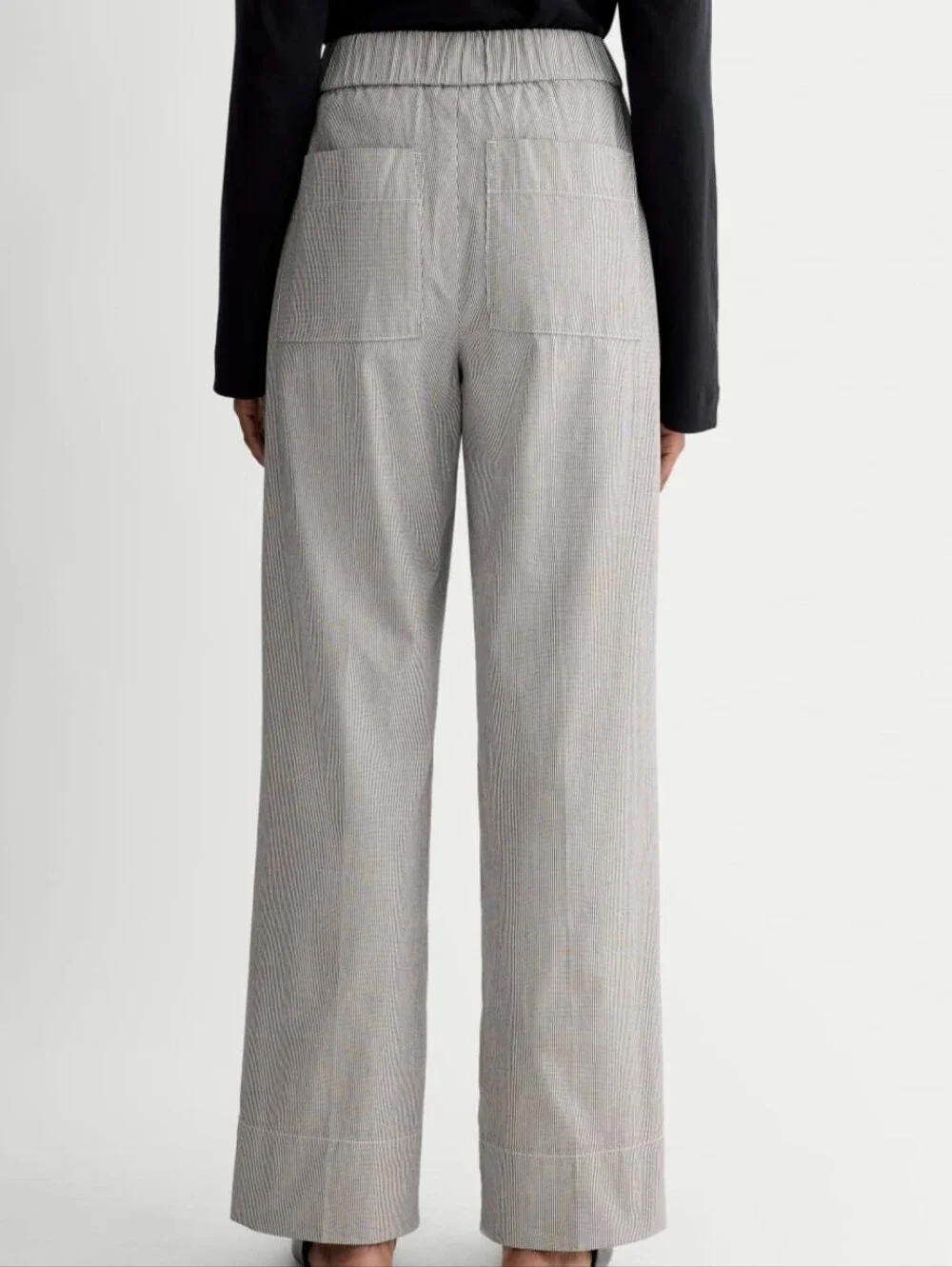 Everlane The Easy Pant Canvas Tan/Navy Organic Cotton - Picture 4 of 15